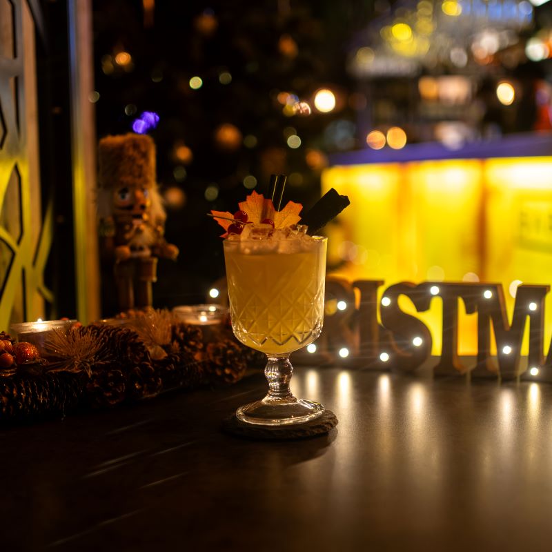 Spiced Maple Whiskey Sour