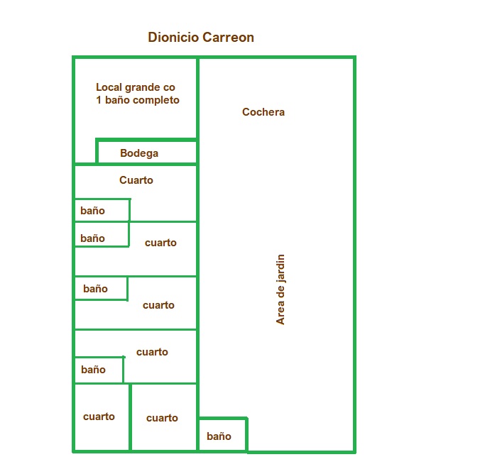 DIONISIO CARREON #1006, COL. BUENAVISTA