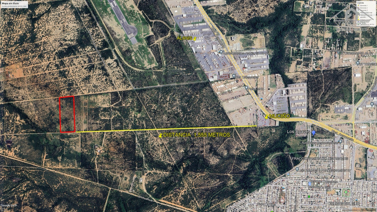 LOTE 9 A 1500 MTS DE CARRETERA AL AEROPUERTO KM 3 Y 2