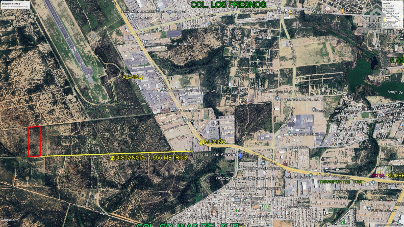 LOTE 9 A 1500 MTS DE CARRETERA AL AEROPUERTO KM 3 Y 2