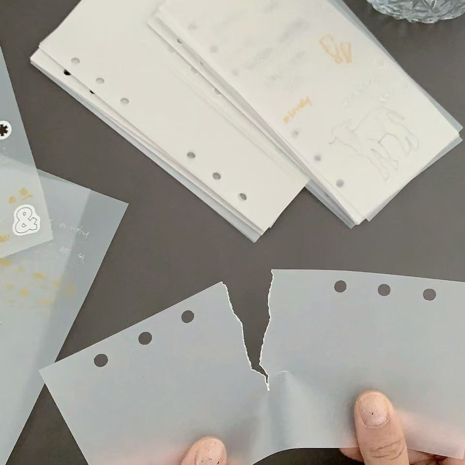 40pcs Feuilles intérieures de papier calque A6 miniature 4