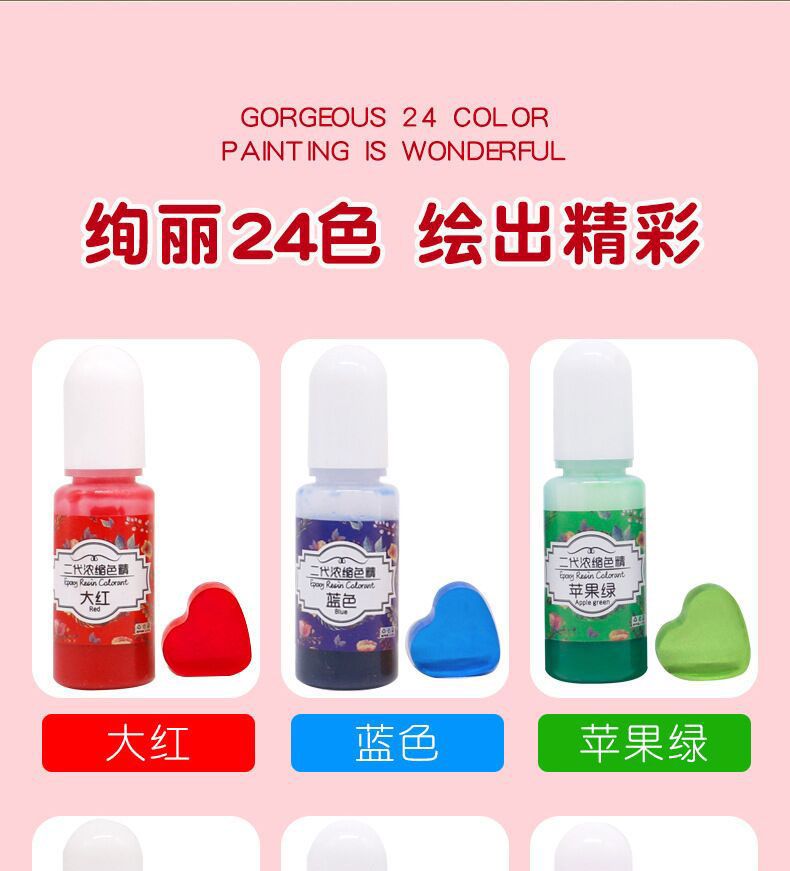 Agent colorant transparent pour résine époxy miniature 7