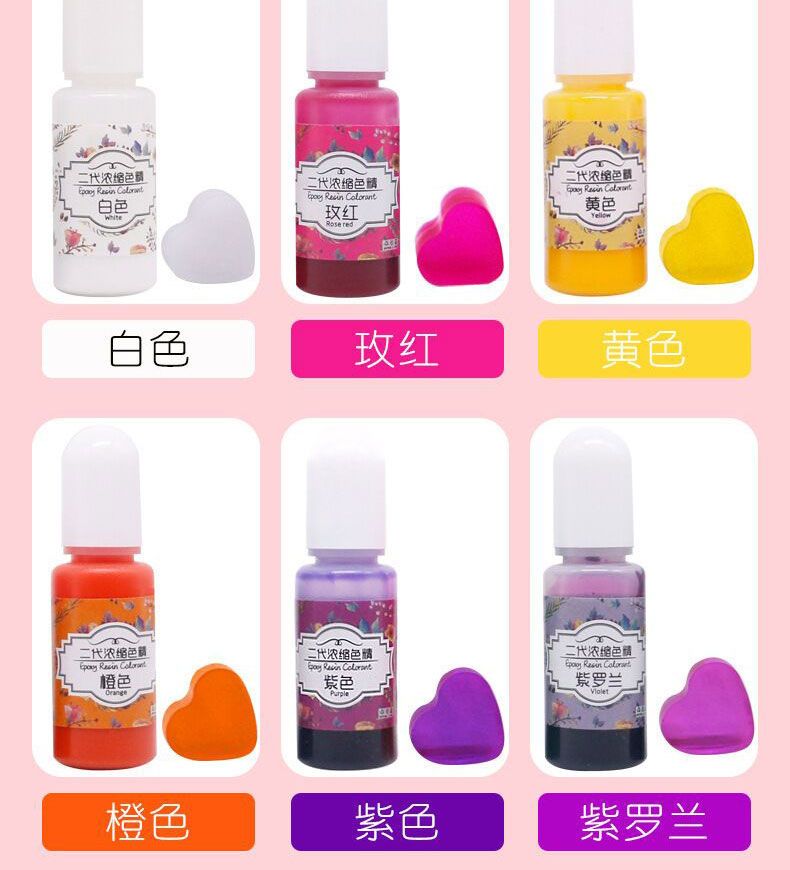Agent colorant transparent pour résine époxy miniature 6
