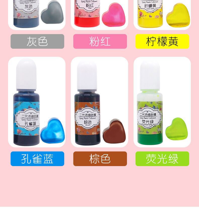 Agent colorant transparent pour résine époxy miniature 3