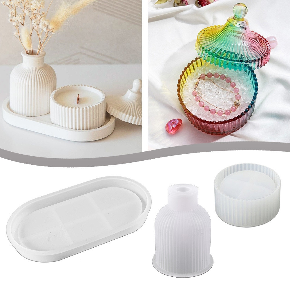Moule en plâtre époxy cristal pour vase