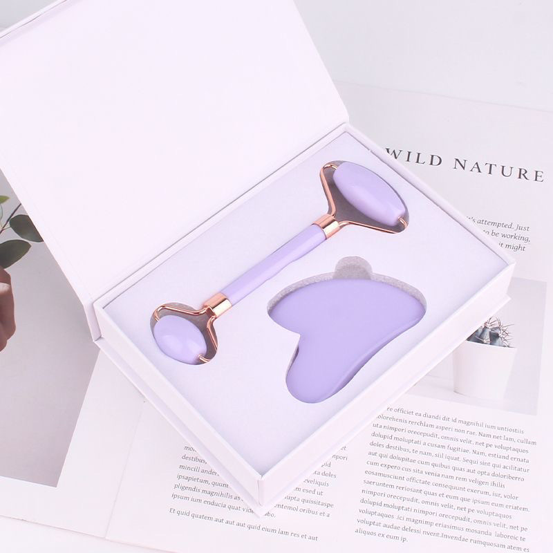 Bâton de massage à roulettes roses miniature 4