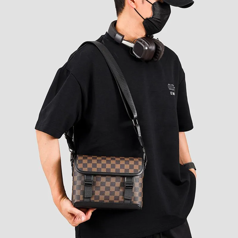 Sac bandoulière à carreaux miniature 12