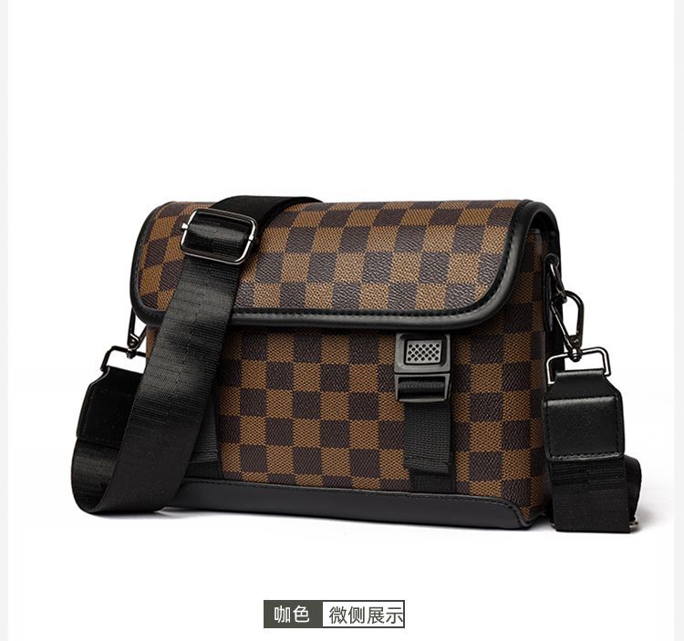 Sac bandoulière à carreaux - image 1