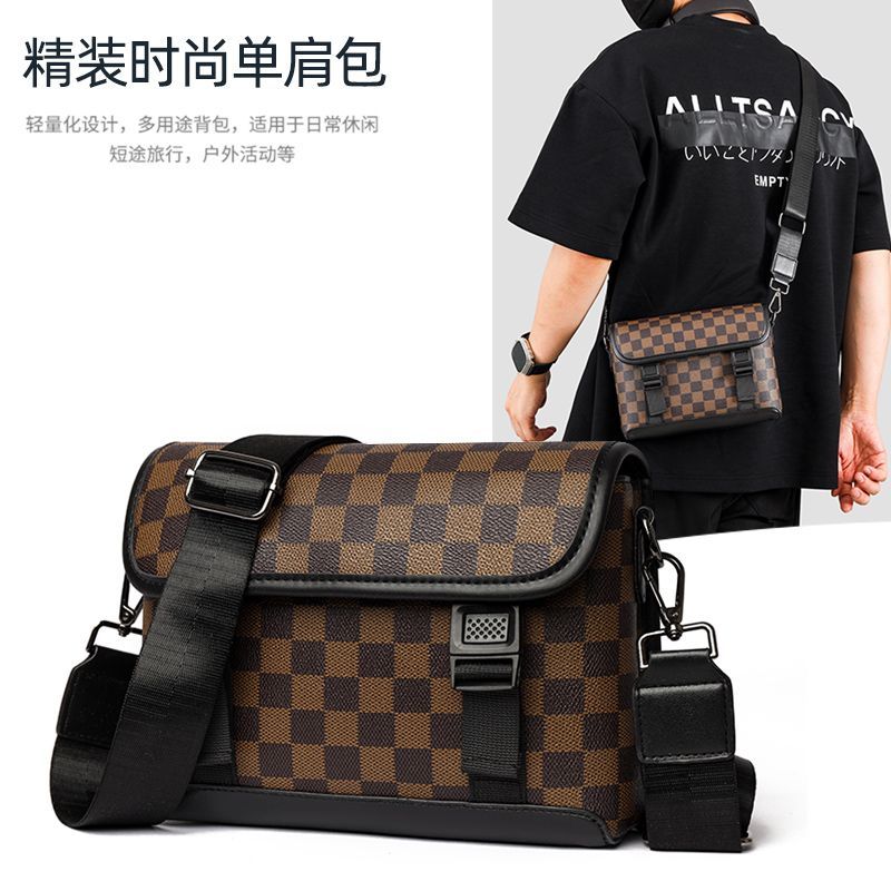 Sac bandoulière à carreaux miniature 8