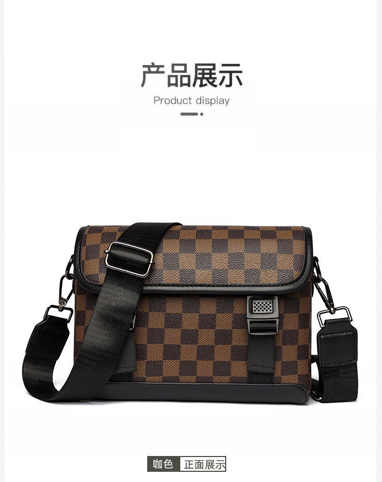 Sac bandoulière à carreaux miniature 2