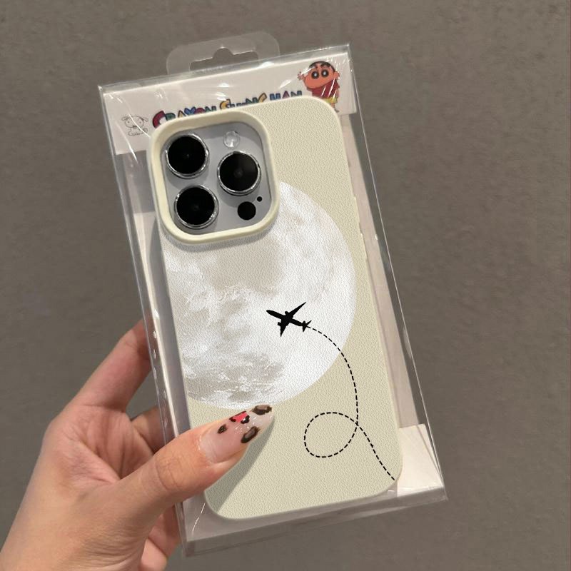 Pochette en cuir à motif tour du monde miniature 4