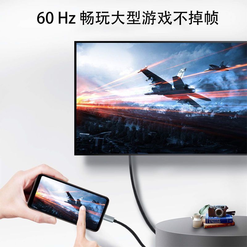 Câble de duplication d'écran Type-C vers HDMI miniature 4