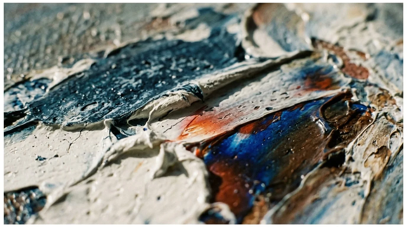 The Art of Scale: Why Large Abstract Wall Art Defines the Luxury Penthouse and Mansion Interior - Mid-Section Detail