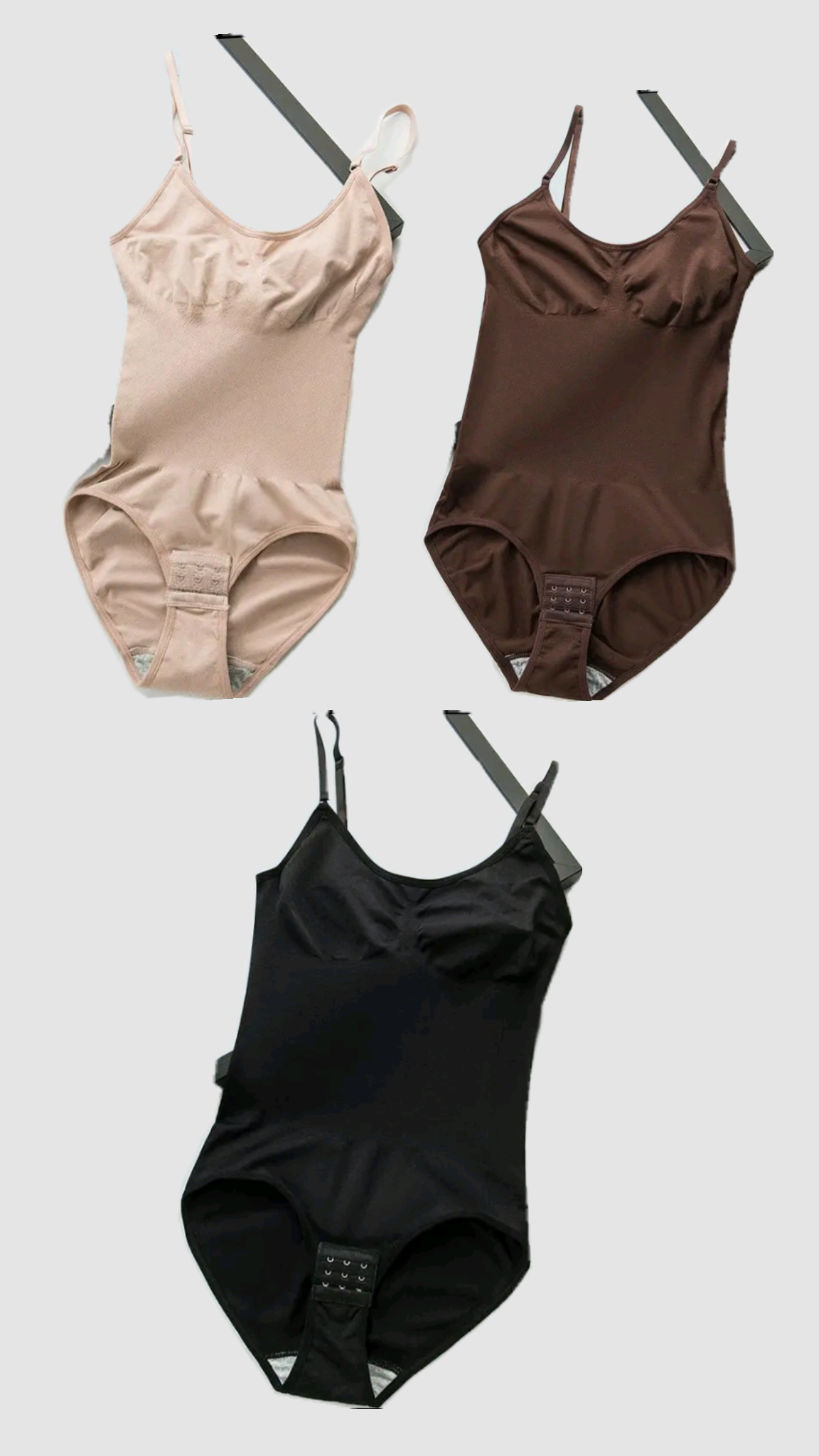 Seamless Shapewear Bodysuits, Triangle Panty Lift Hip Jumpsuit. 3