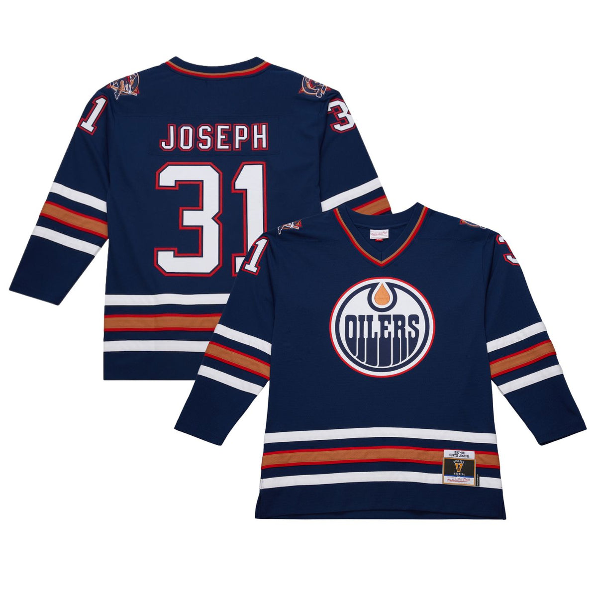 Oilers Heritage Collection: Men’s Classic Embroidered Hockey Jersey 1