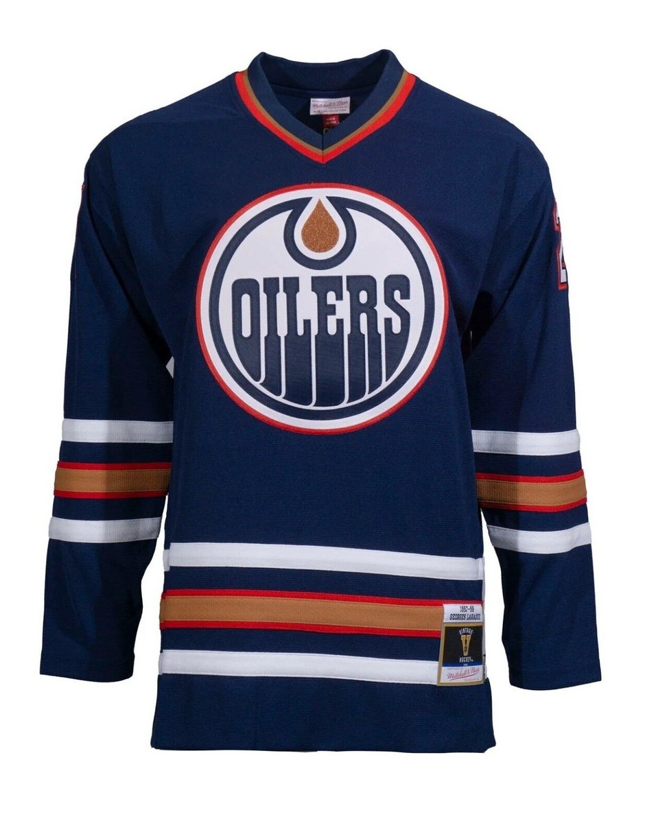 Oilers Heritage Collection: Men’s Classic Embroidered Hockey Jersey
