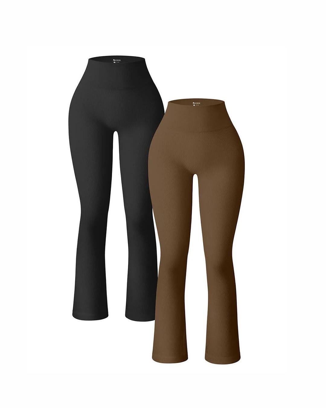 Seamless V-Waist Ribbed Flare Legging 5