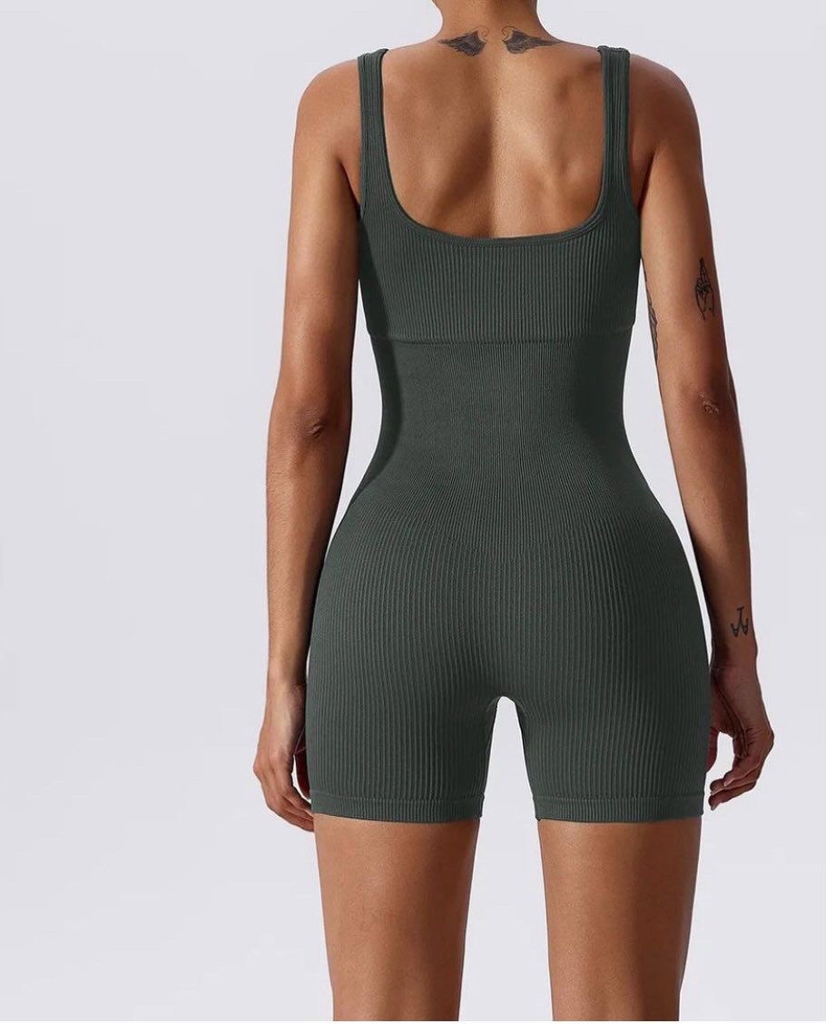 Ribbed Seamless Bodycon Romper 5