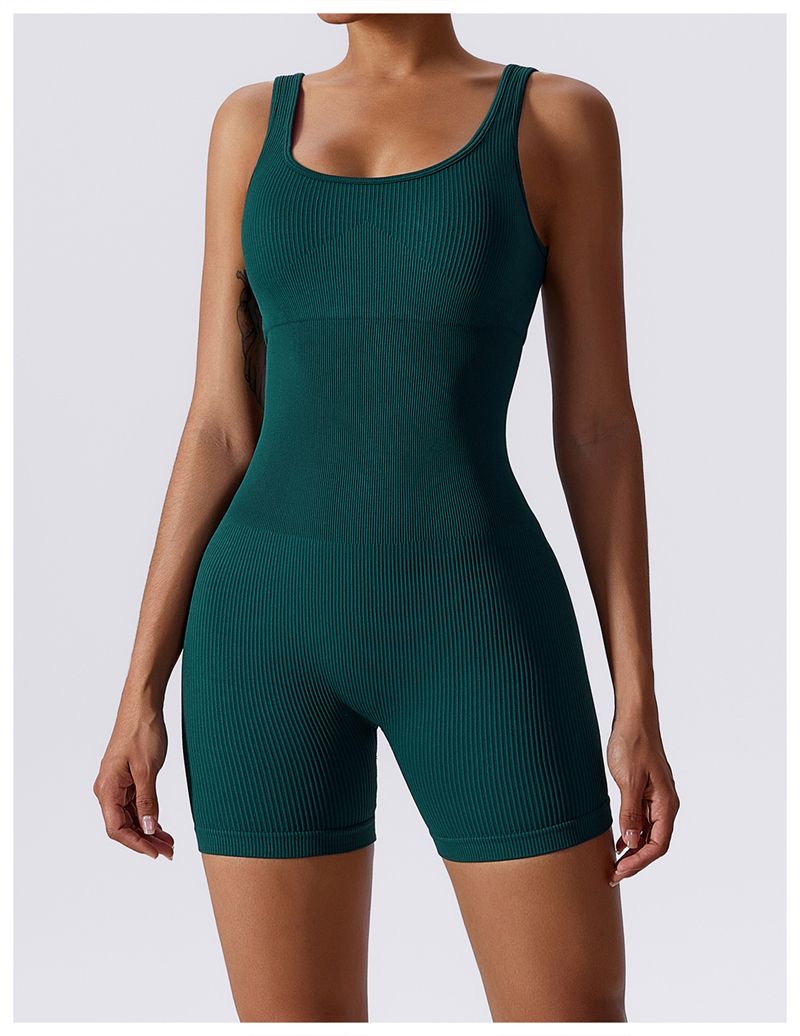 Ribbed Seamless Bodycon Romper 2