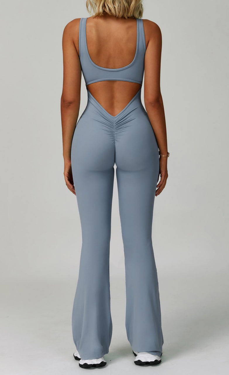 Seamless SculptFit Jumpsuit – Flared Leg Design 2