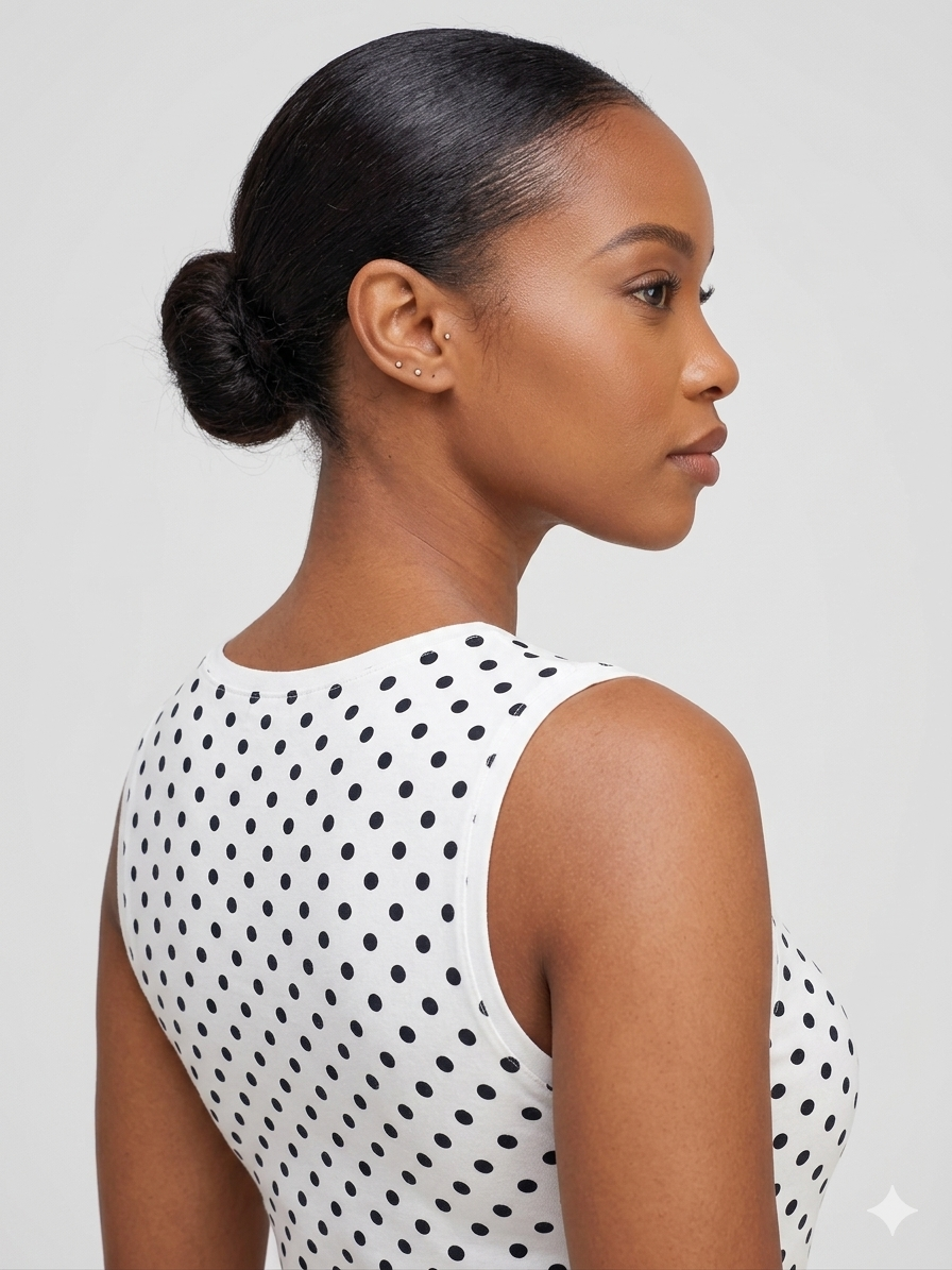 Essential Polka Dot Scoop Tank Top 1
