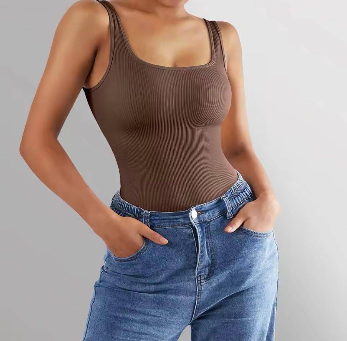 Sculpt & Smooth Ribbed Bodysuit 1