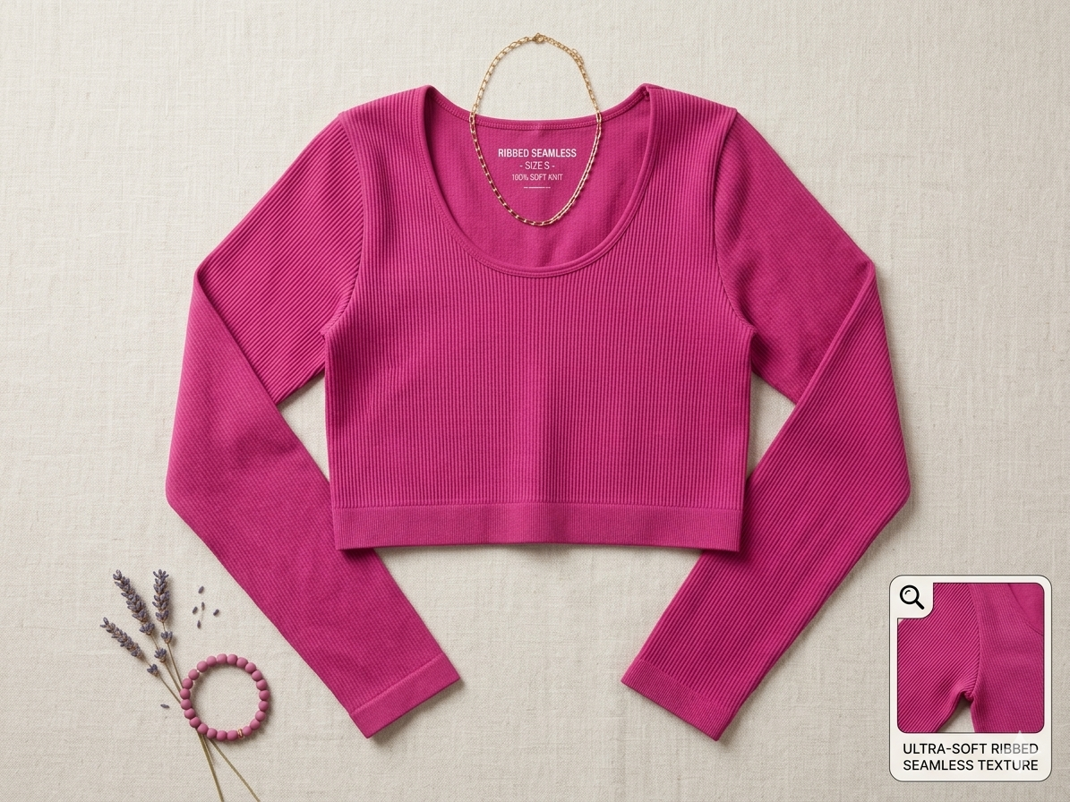 Seamless Ribbed Crop Top