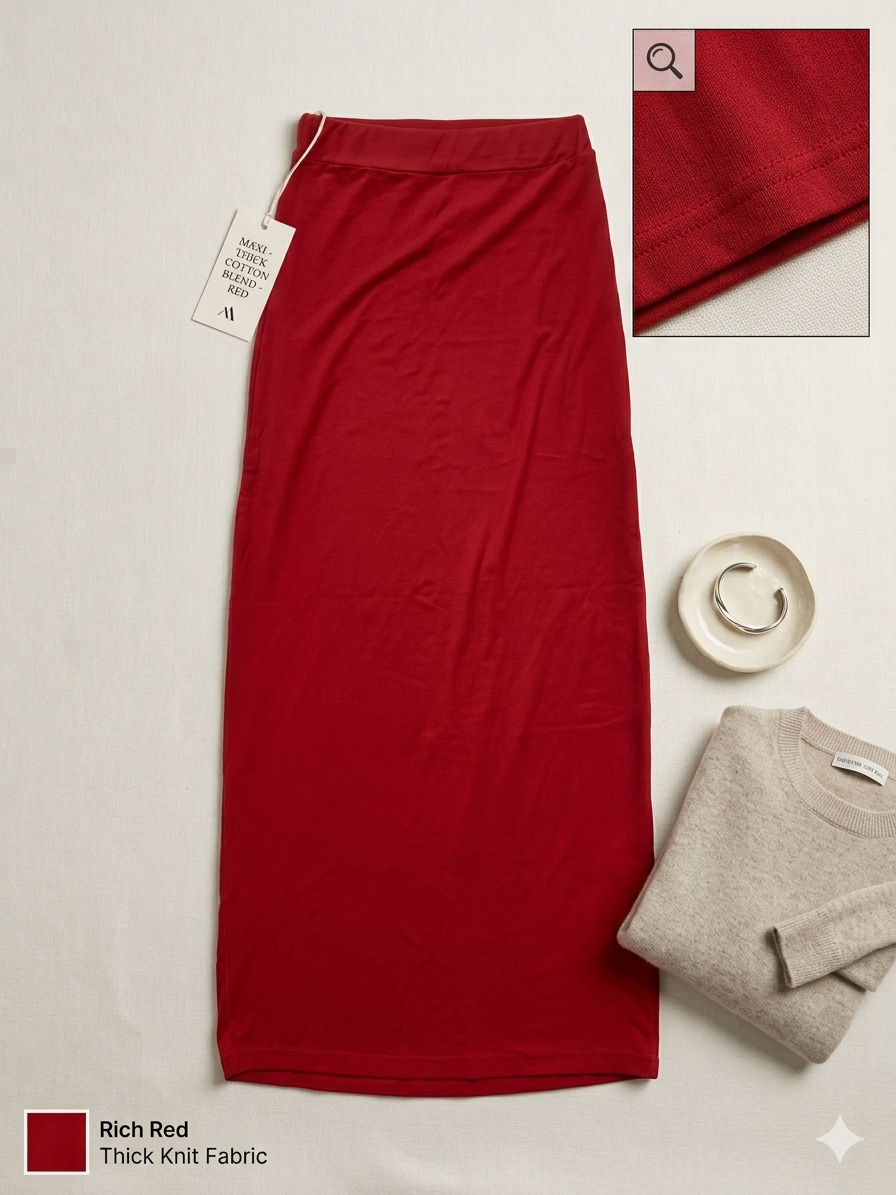 Essential High-Waisted Maxi Skirt