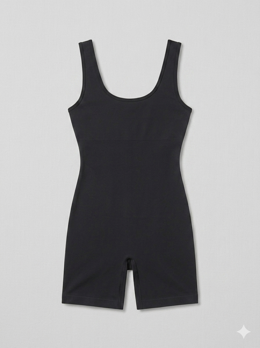 Sculpt & Flow Open-Back Romper