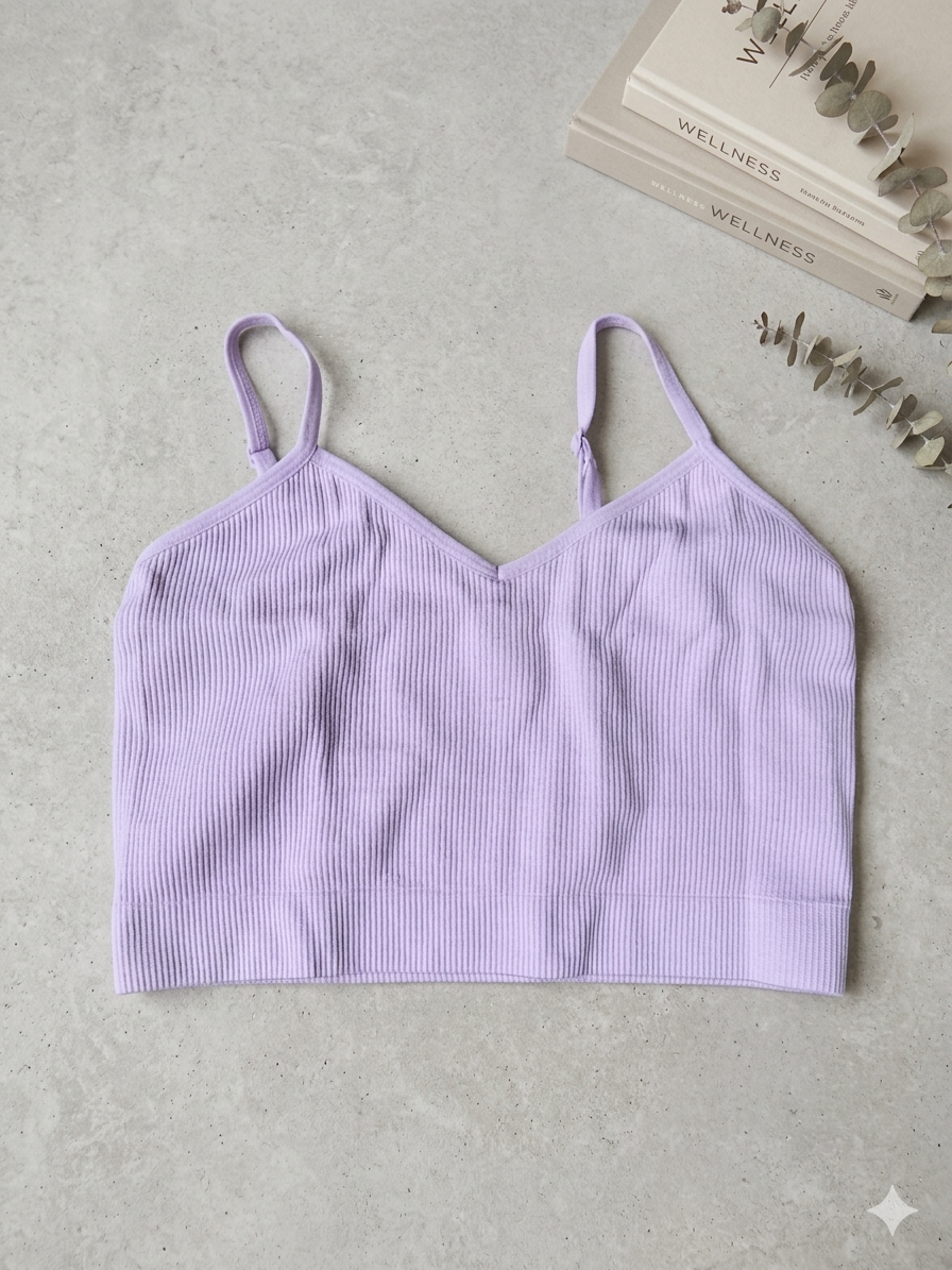 Ribbed Crop Top/  Athletic bralettes 1
