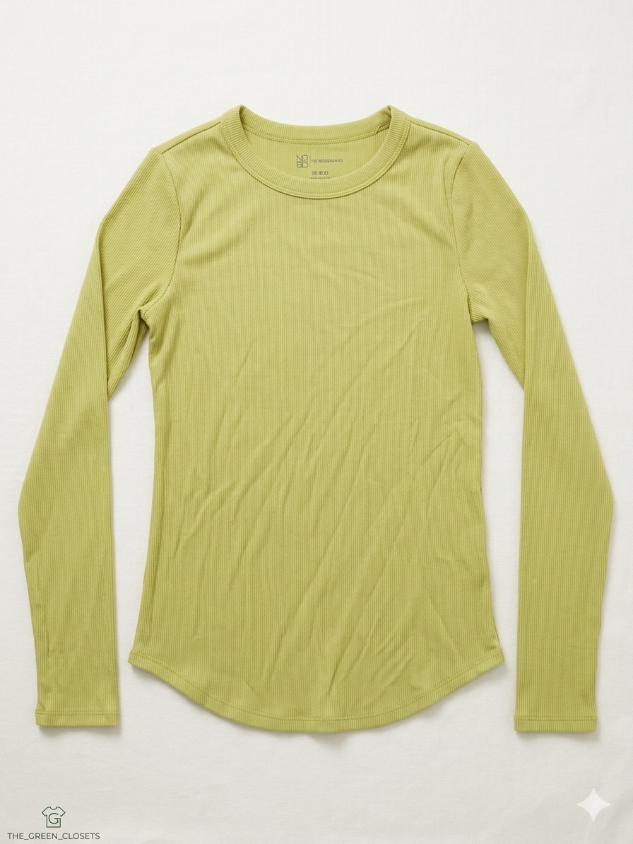 No Boundaries Long-Sleeve Ribbed Crew Neck Top 3