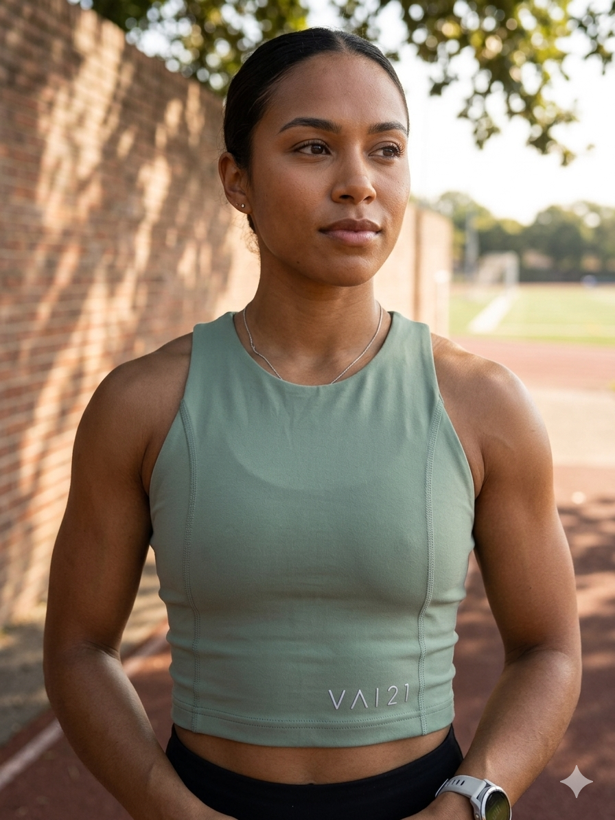 VAI21 High-Neck Training Crop Top 1
