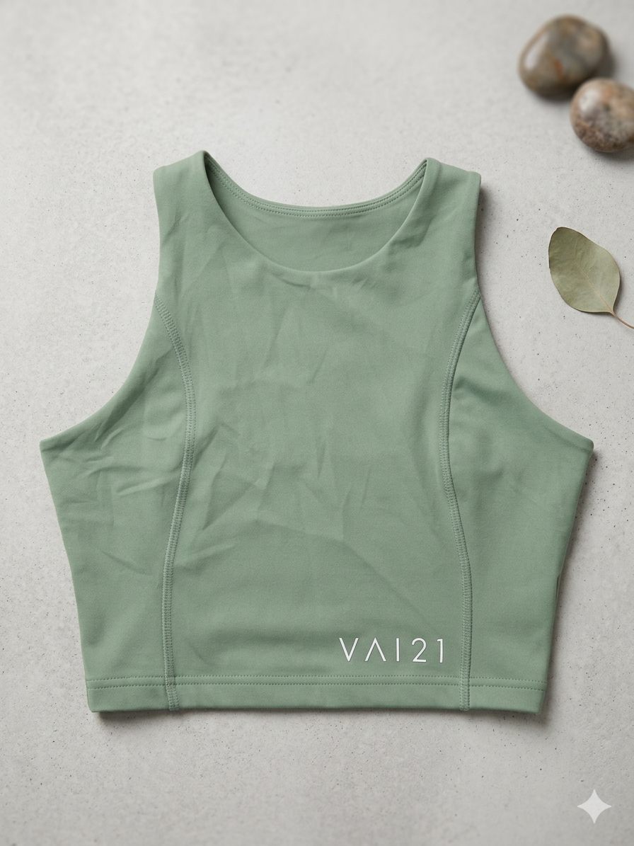 VAI21 High-Neck Training Crop Top