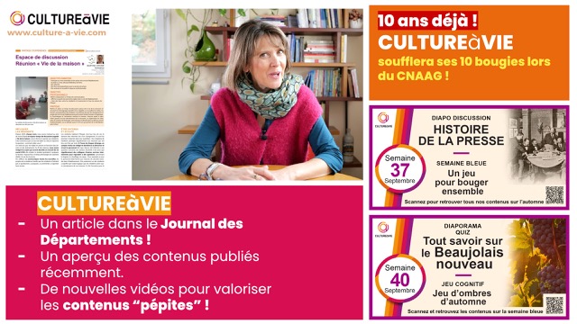 Le Journal des Départements parle de CULTUREàVIE.