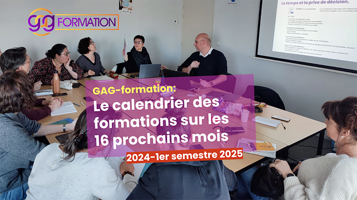 Découvrez le programme des prochaines formations proposées par le GAG (jusqu'en juin 2025) 