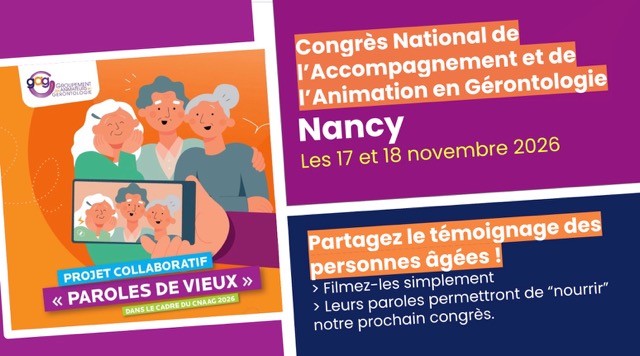 "Parcours de vie, parcours de vieux" : le thème du CNAAG 2026 et d'un projet vidéo collaboratif !