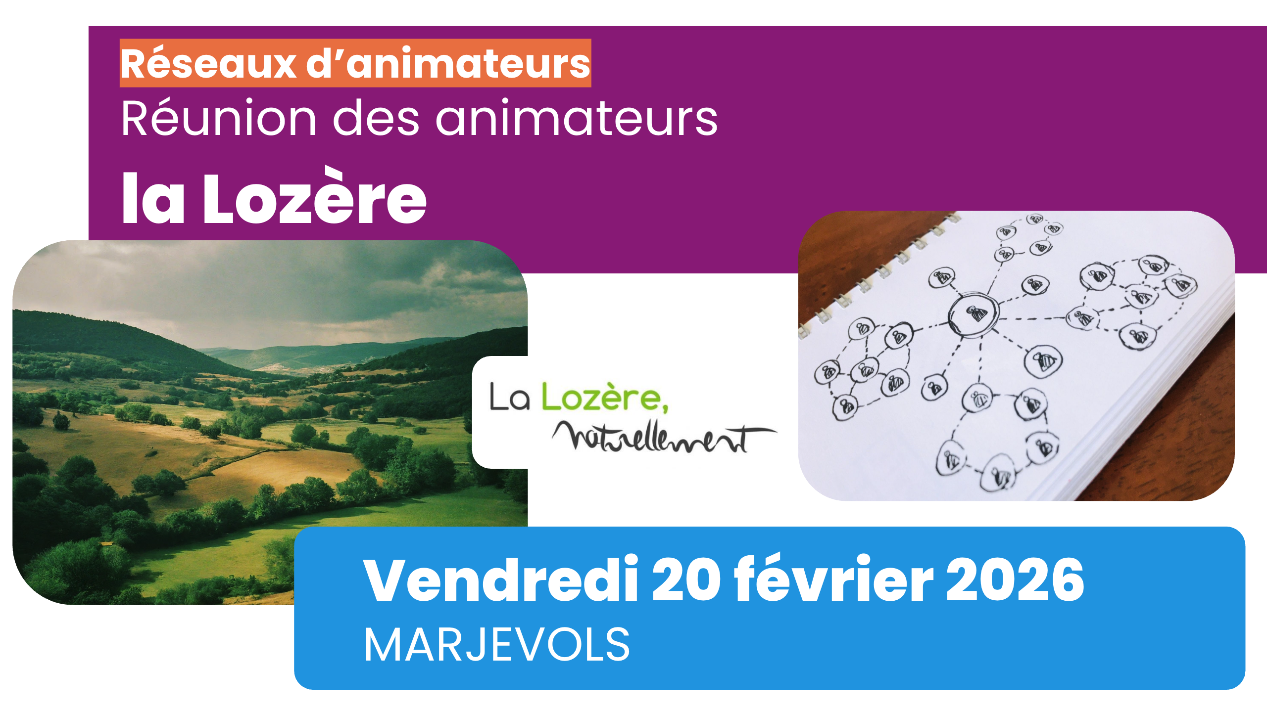 Réunion du réseau des animateurs de la la Lozère le 20 février 2026