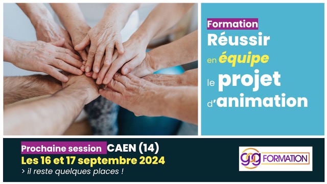 Formation "Réussir en équipe son projet d'animation" - Caen, les 16/17 septembre 2024