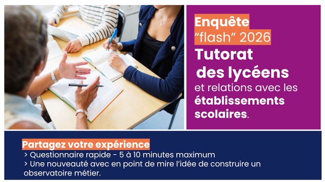 Participez à l'enquête "express" sur le tutorat des lycéens !
