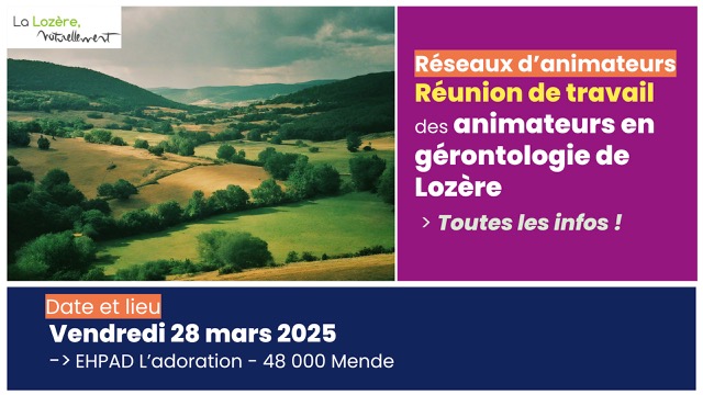 Les animateurs de la Lozère se réunissent le 28 mars 2025 !