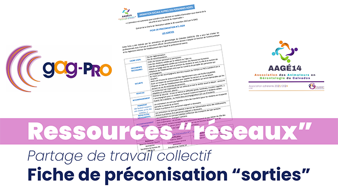 Partage d'une fiche de préconisation sur les sorties - ressources réseaux N°1