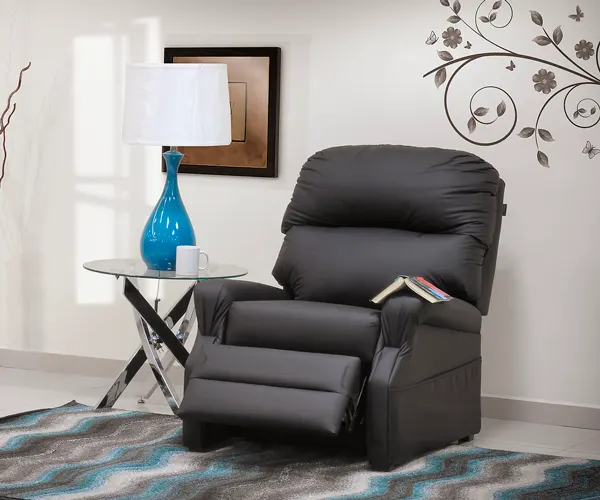 Ráfaga Sillón reclinable Oxford vinil negro