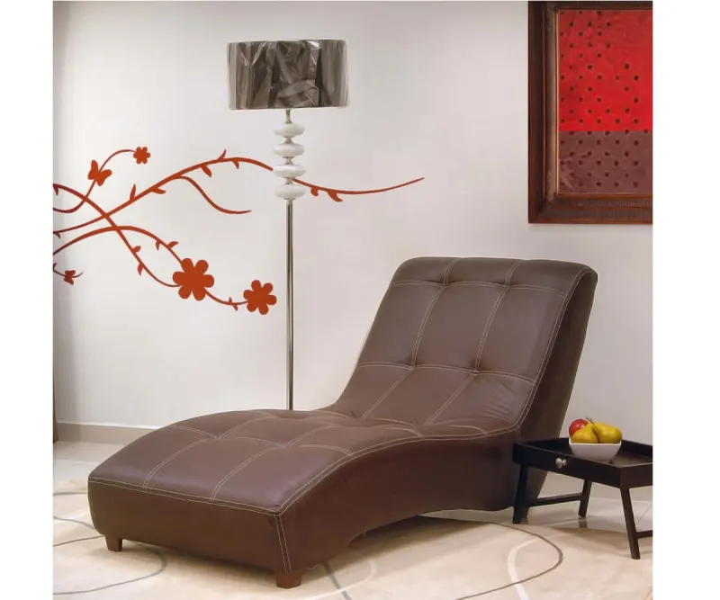 Ráfaga Sillón curvo Norway grande vinil chocolate