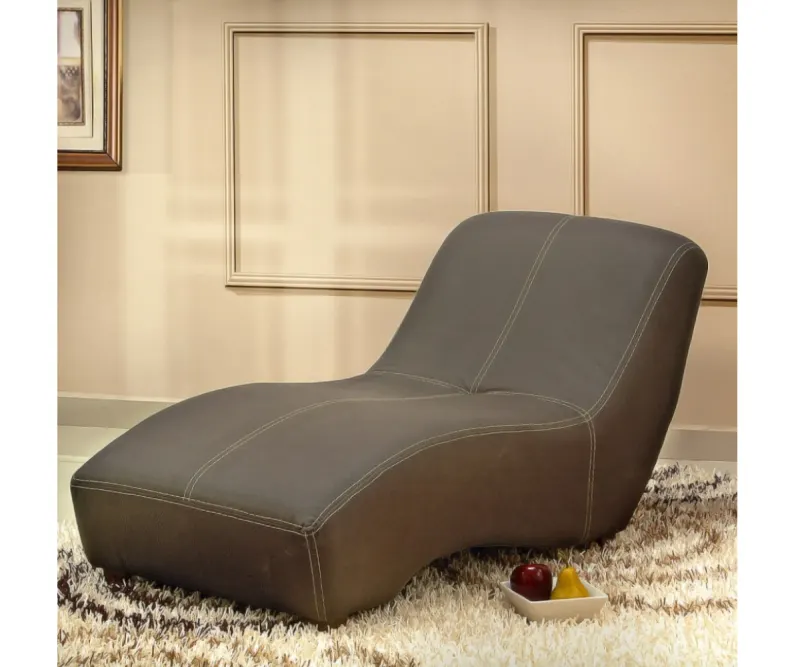 Ráfaga Sillón curvo Norway chico vinil chocolate