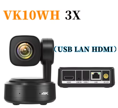 4K PTZ Webcam AI Tracking Camera Digital Zoom Auto Focus for Youtube and Living Stream