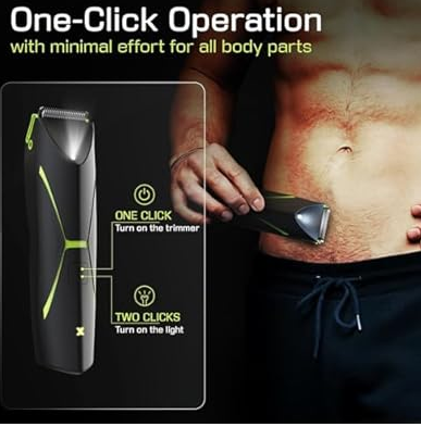 Electric Body Hair Trimmer for Men: Manscape Cordless Ball Body Shaver