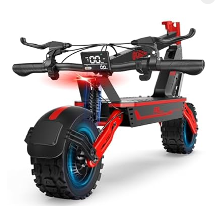 Electric Scooter, 1500W Peak Power Adults Electric Scooter, 34mph, 52V20ah Battery Scooter with 43 Mile Long Rang