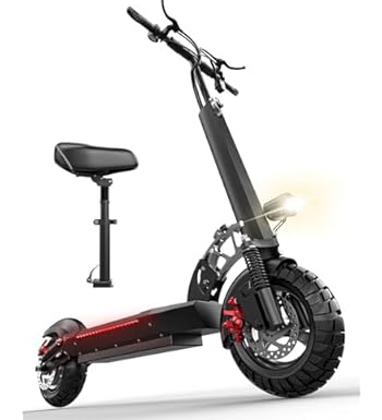 Electric Scooter for Adults with Seat, 1500W Peak Motor, 45-Mile Range, 25Mph Fast Speed,