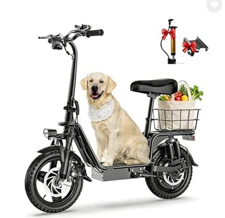 INSDRGN Electric Scooter with Seat for Adults, Peak 1300W Motor, 28-35 Miles