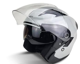 Open-Face Motorcycle Helmet. DOT, Model PM-768